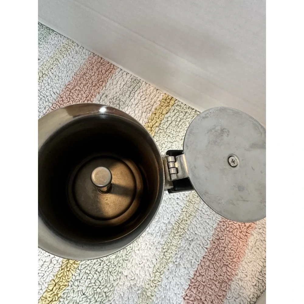 Vintage 80s coffee maker GB (Guido Bergna) Inox 18/10 moka pot for 6 cups.